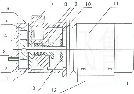 SK直聯型水環式真空泵結構圖